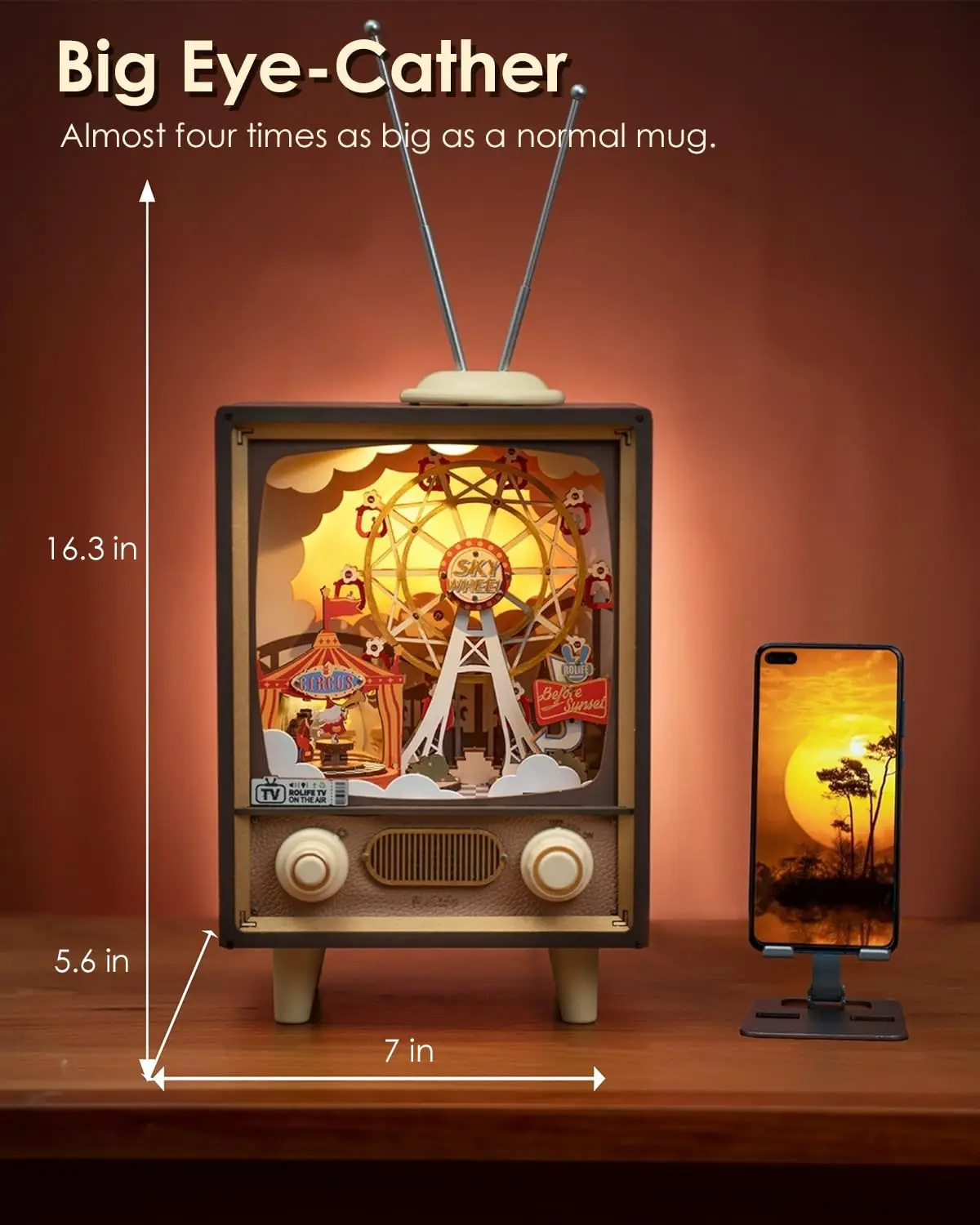 Karneval Sonnenuntergang Musicbox mit Beleuchtung – Bild 10